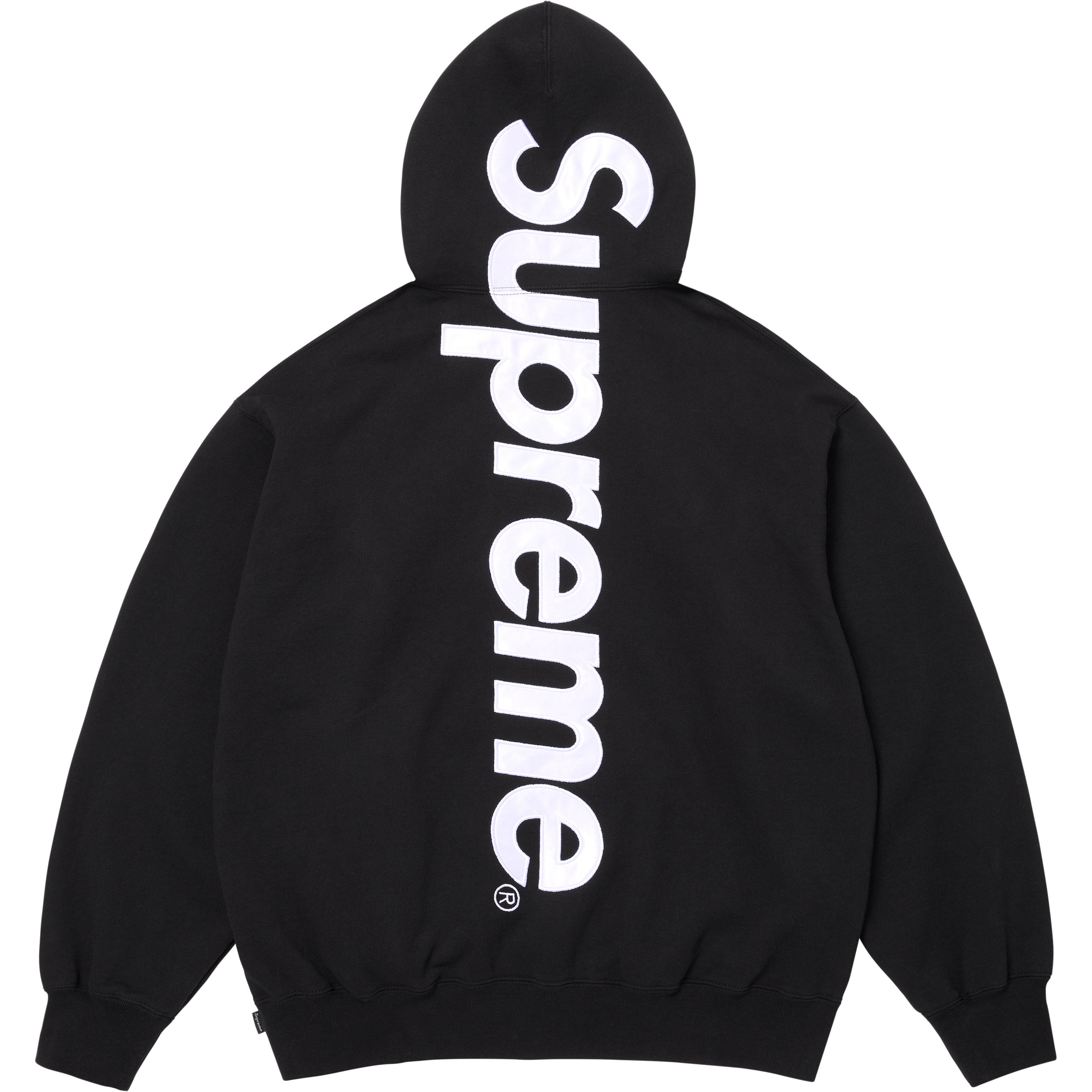 Satin Appliqué Hooded Sweatshirt view 13